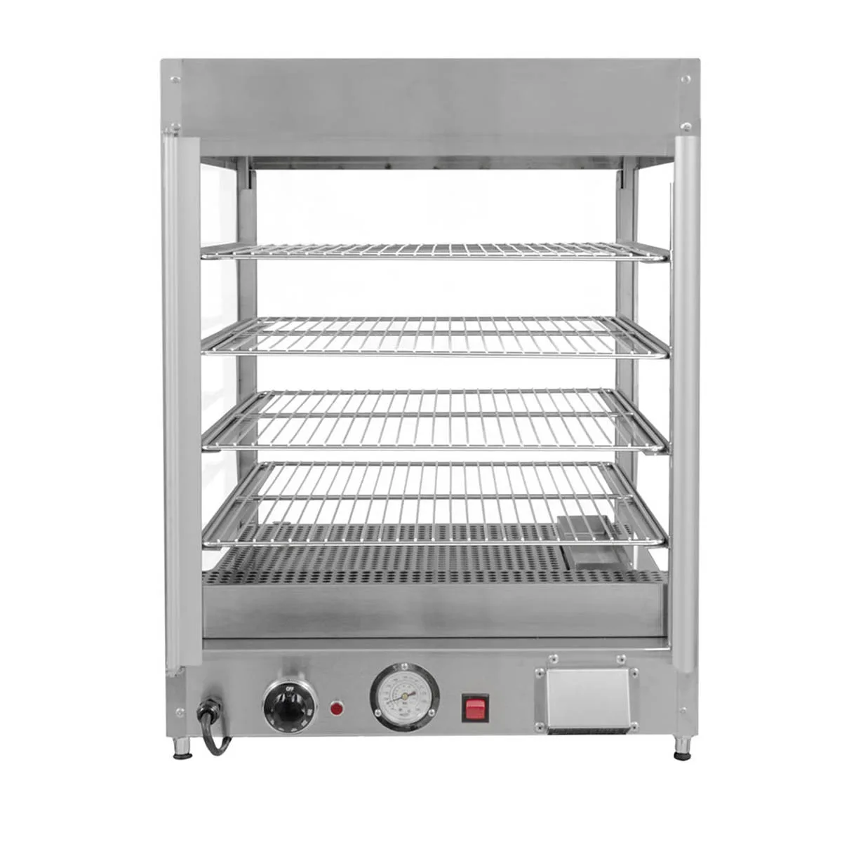 Doyon DRP4S 22" Full Service Countertop Food Warmer/Display Case, 4 Shelves