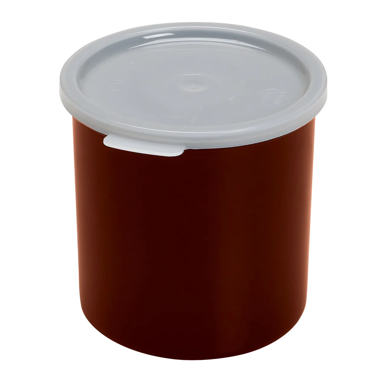 Cambro CP12195 - 1.2 Qt Crock, 5-1/16" Dia x 5-3/16" H, PP, Lid, Red, NSF, Safe, Made in USA
