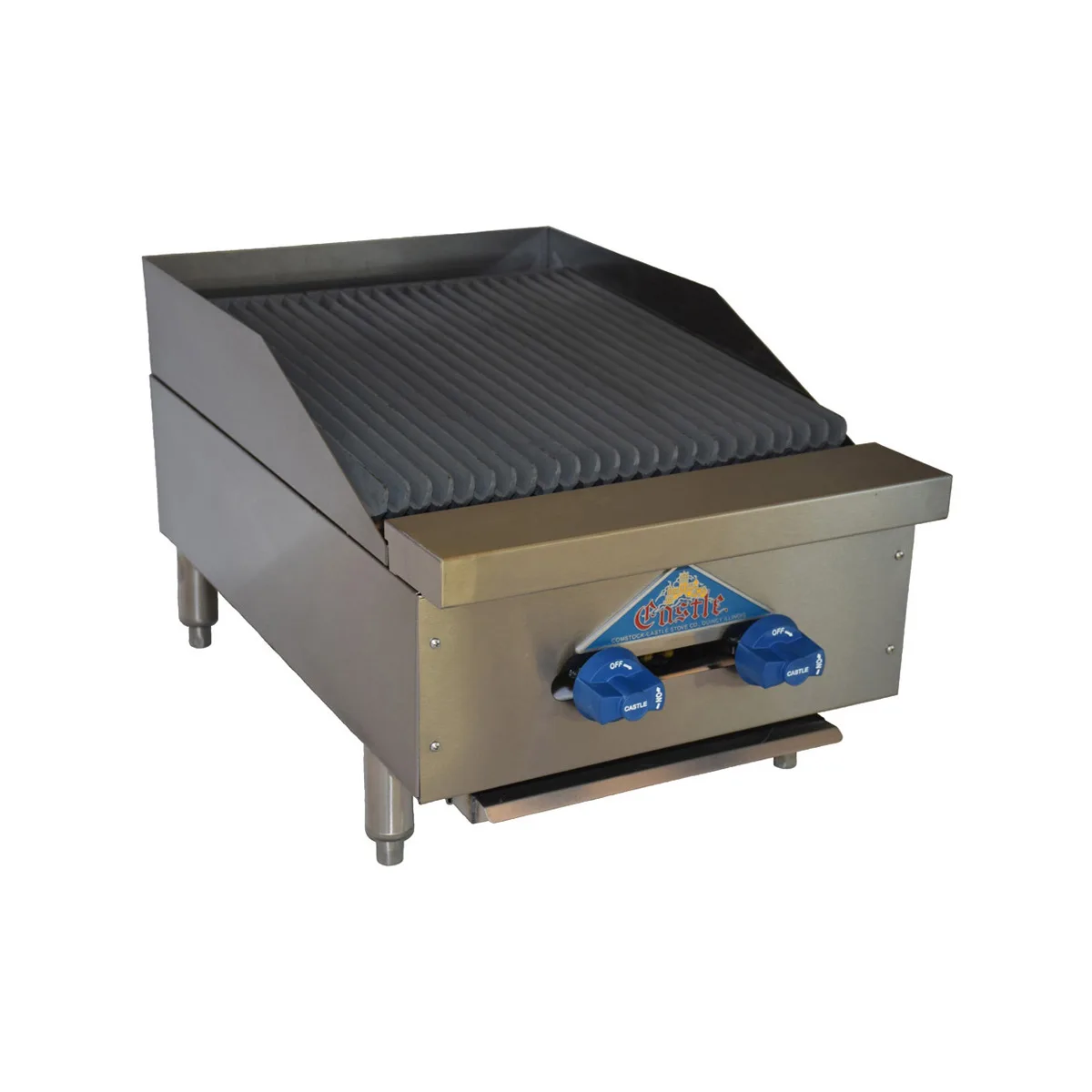 Comstock-Castle 3218LB 18" Countertop Gas Lava Rock Charbroiler w/ (2) Burners, 40.000 BTU