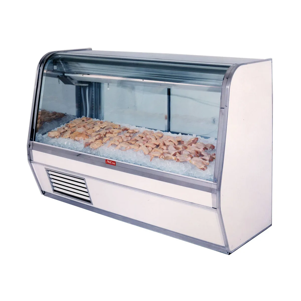Howard-McCray SC-CFS32E-4C-LED 50" Curved Refrigerated Seafood Display Case, White