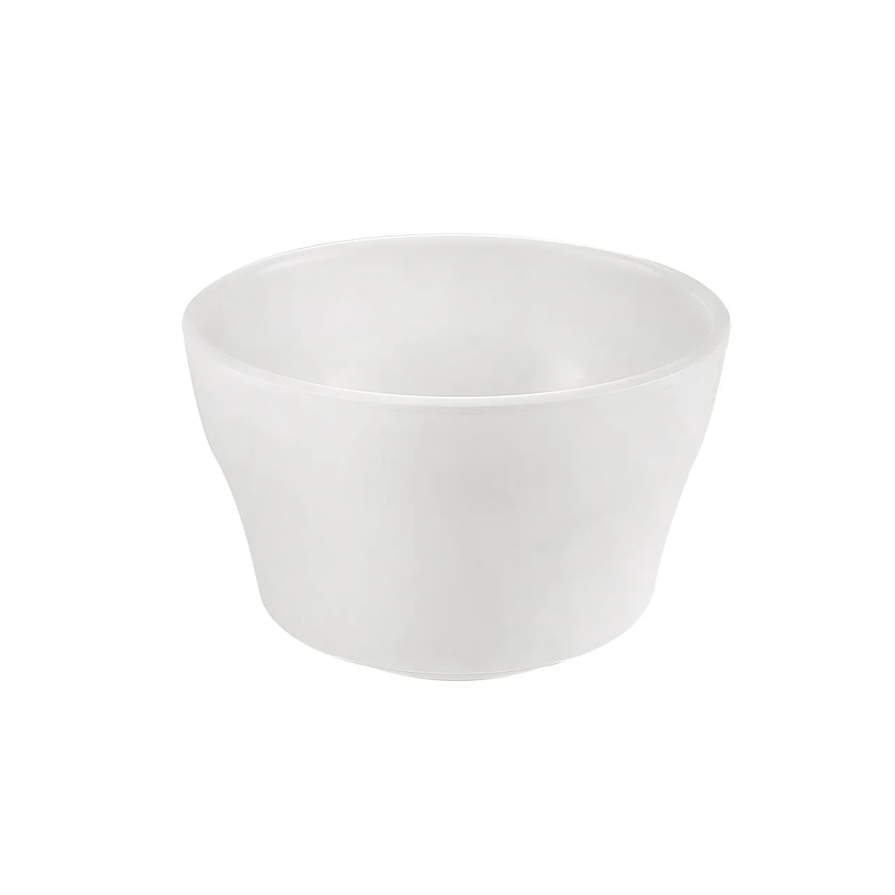 CAC China MLRN-4 8‑Oz Maxwell Bouillon Cup, 4‑1/8" Dia, White Melamine, Dishwasher Safe - 1 Dozen