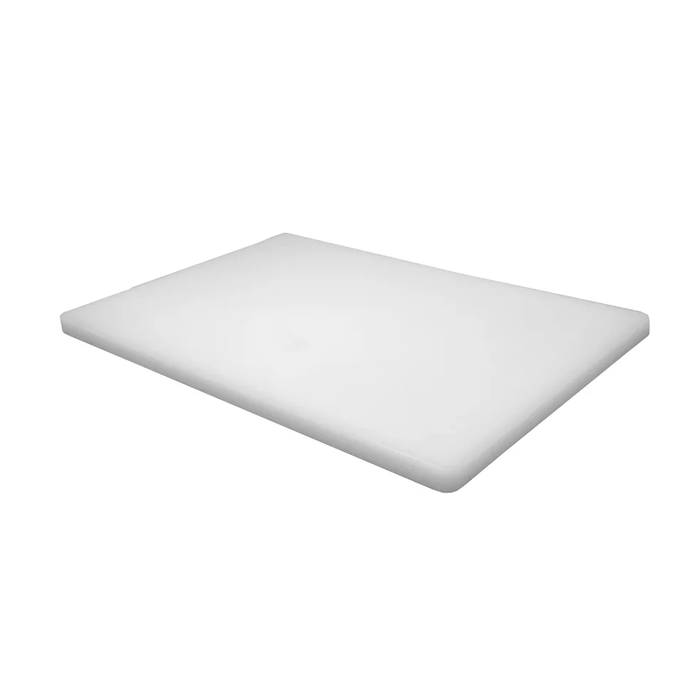 Omcan USA 41414 Plastic Cutting Board – 12" x 18" x 3/4" White Polyethylene, Dishwasher Safe