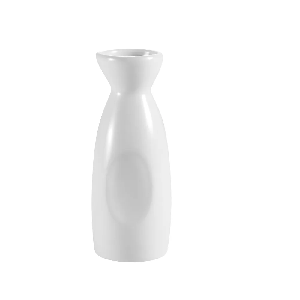 CAC China SHA-WP Sushia Sake Pot, 7-1/2 oz., 1-3/4" dia. x 5"H, Porcelain, Super White - 1 Dozen