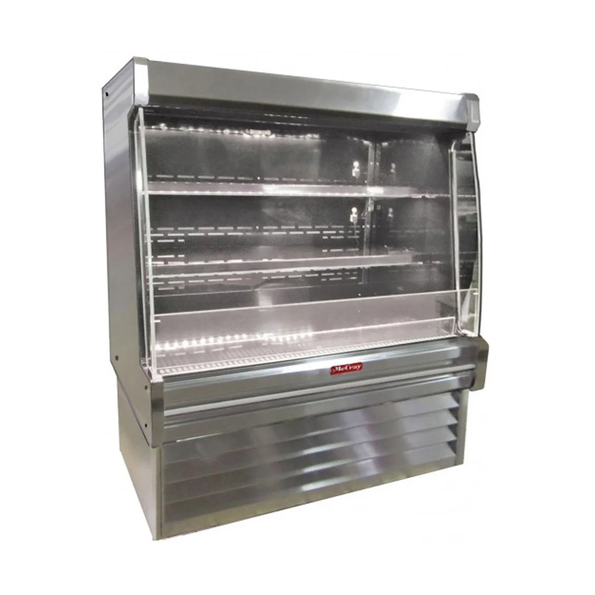 Howard-McCray R-OM35E-4L-S-LED 51" Vertical Packaged Meats Open Merhandiser, Stainless Steel, Remote