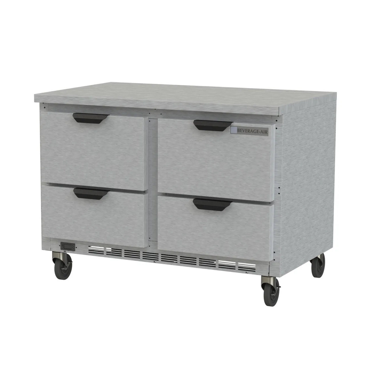 Beverage Air WTRD48AHC-4-FLT 48" 2-Section Worktop Refrigerator w/ 4 Drawers, 11.82 cu. ft.
