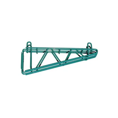 Serv-Ware GRDWMB18-CWP Double Wall Bracket, 18" Deep, Green Epoxy Finish, NSF Certified