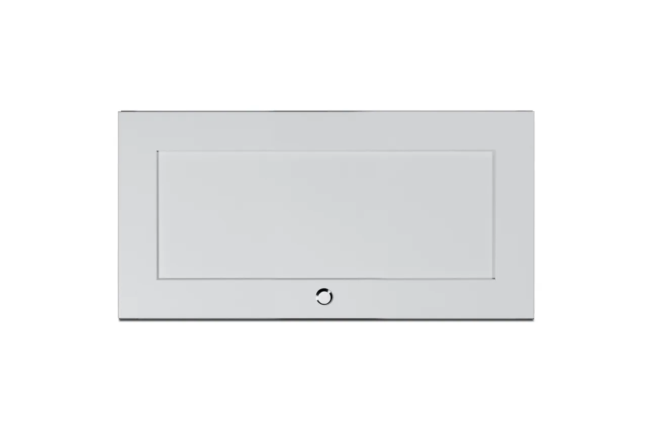 Summit CABWH2018 20 Inch Wall-Mounted Cabinet, Hinged Door, Clean White Finish, Brushed Nickel Knob