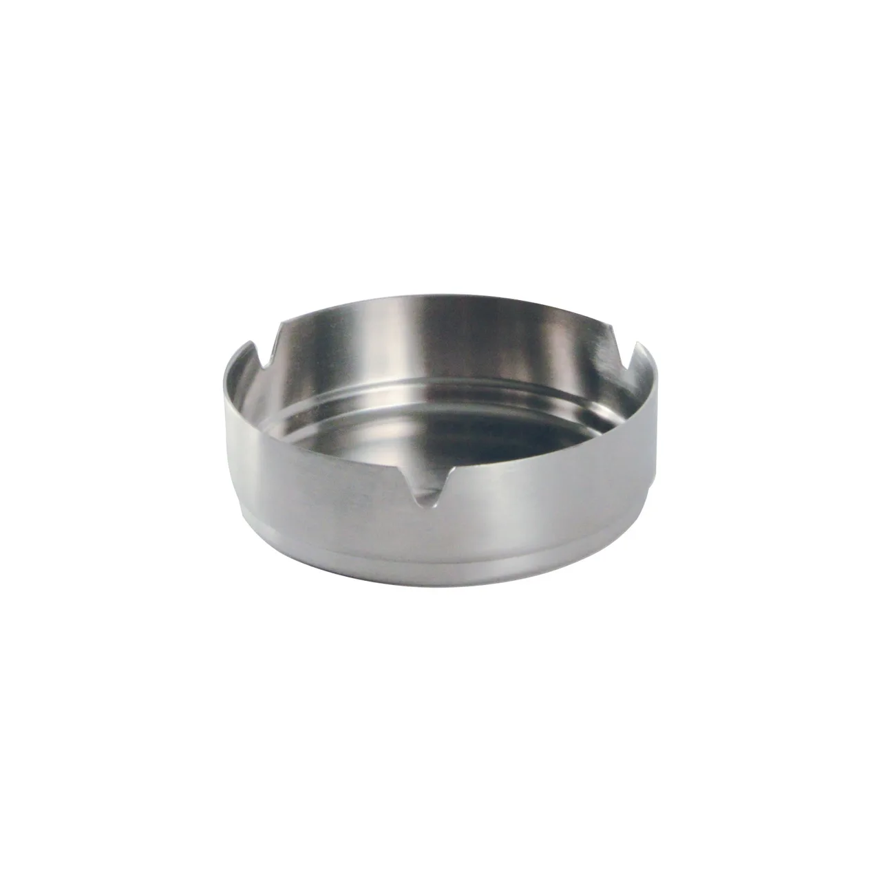 CAC China SAST-4 Metal Ashtray – 4" Diameter Stainless Steel Tabletop Accessory, Polished Finish