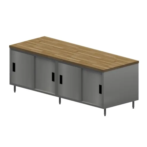 BK Resources CMT-3096S2 Dual Access Chef Table