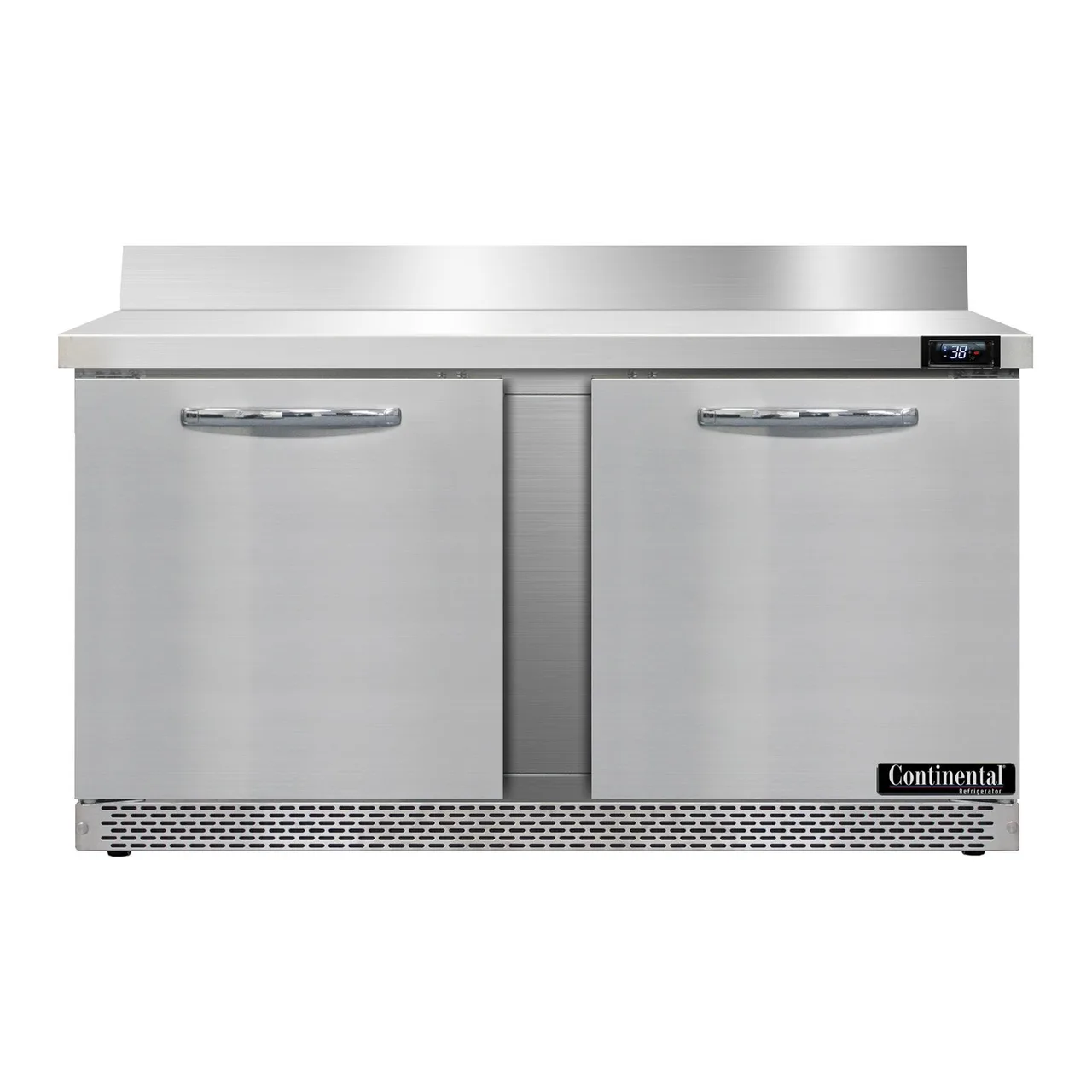 Continental Refrigerator SW60NBS-FB 60" 2-Section Worktop Refrigerator w/ 2 Doors, 17 cu. ft.
