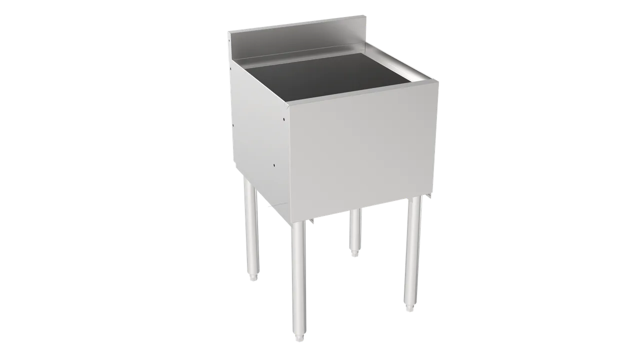 Krowne 18-18 Silver Series Insulated Ice Bin with Full Sliding Cover