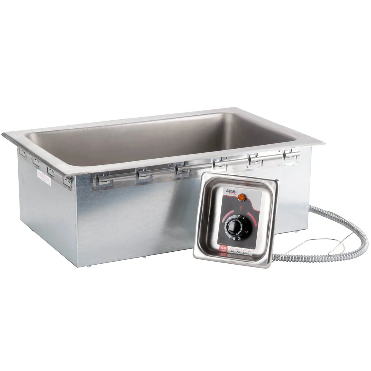 APW Wyott HFW-1TDS 15" Electric Drop-In Hot Food Well Unit, 12" x 20" Well, Insulated