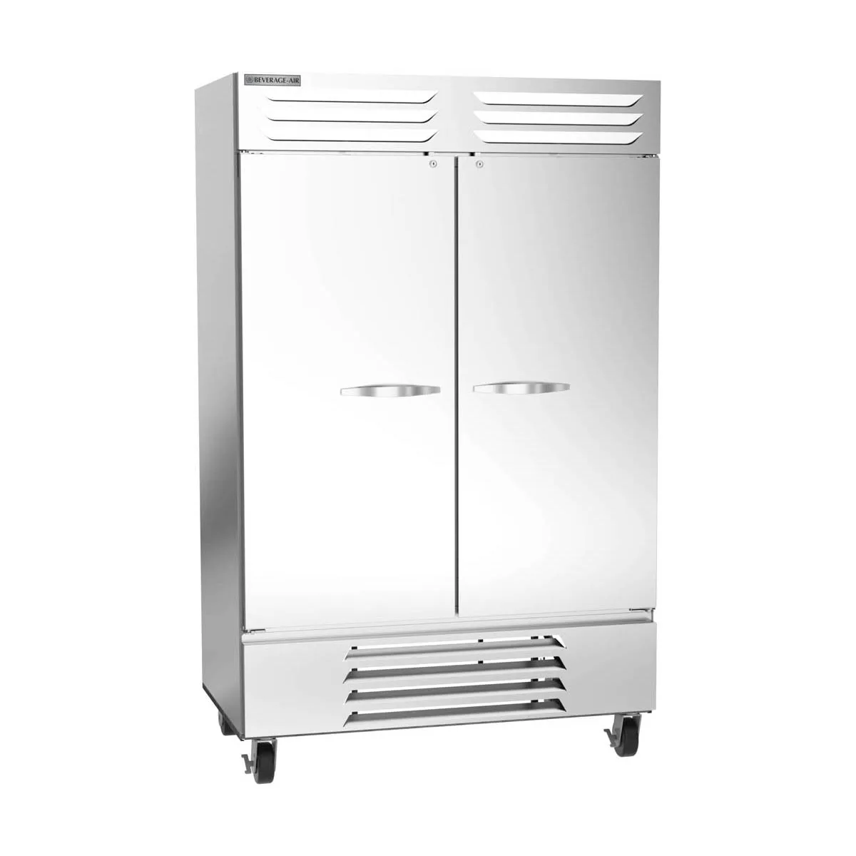 Beverage Air FB49HC-1S 52" 2-Solid Door Reach-In Freezer, Bottom Mount, 46.2 cu. ft., Stainless Steel Front