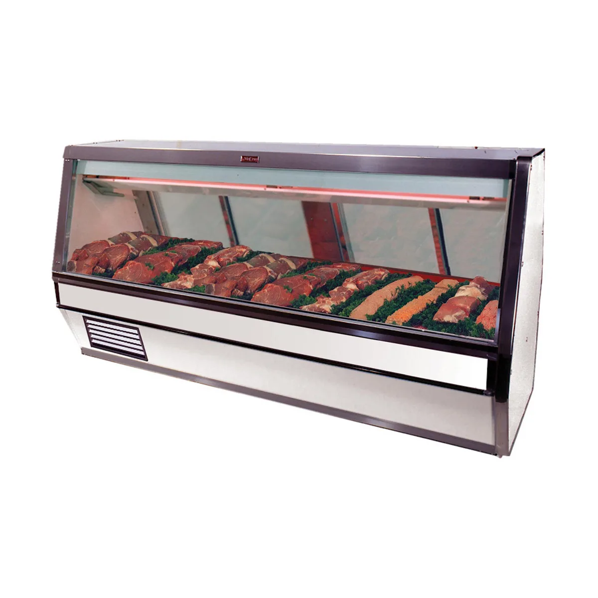 Howard-McCray SC-CFS35-12-S-LED 143" Flat Refrigerated Seafood Display Case, Stainless