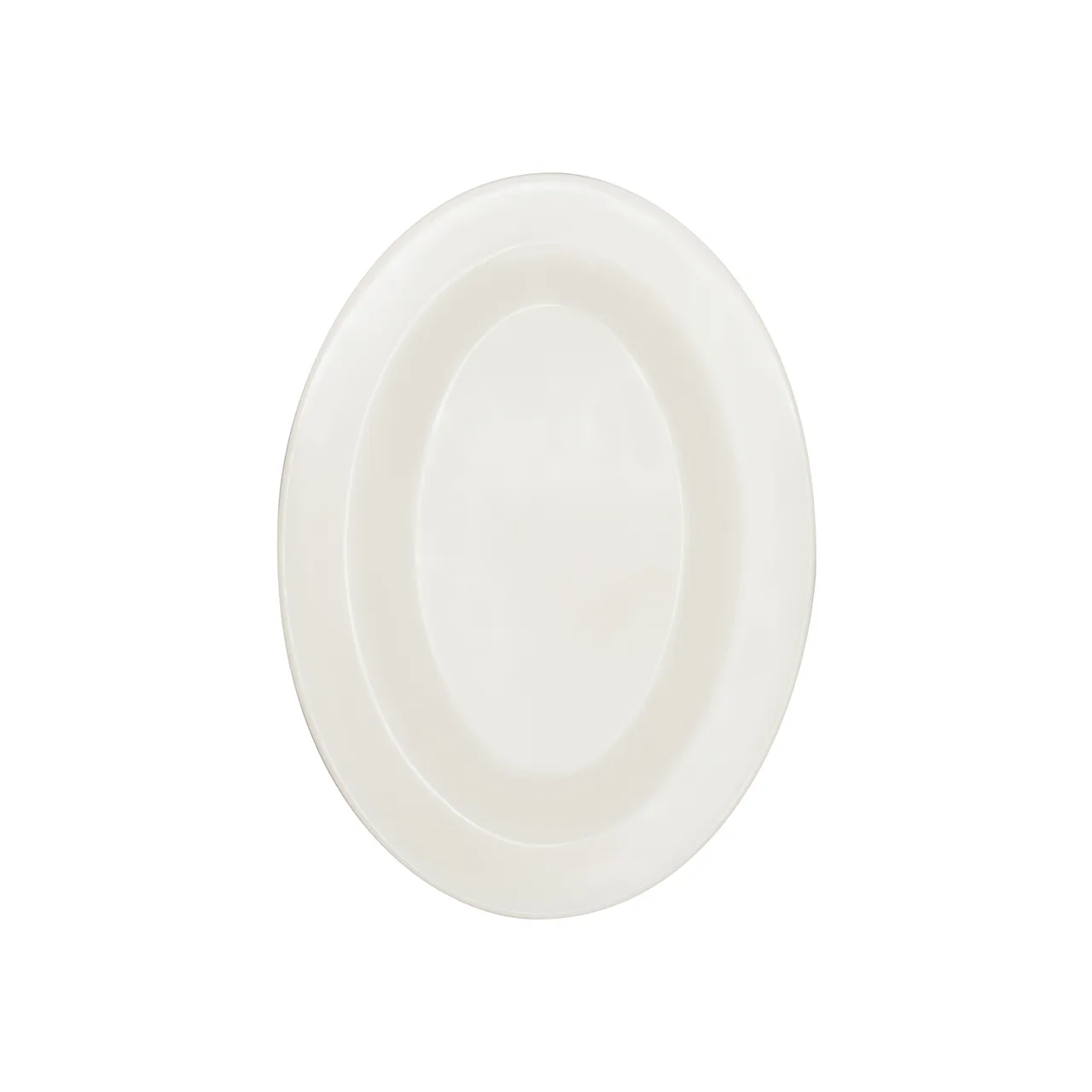 CAC China MLDRE-13 Oval Platter, 11.5" W x 8.25" D x 1" H, Black/Cherry Melamine - 1 Dozen