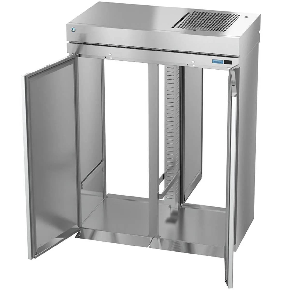 Hoshizaki RT2A-FS-FS 68" 2-Section Solid Door Roll Thru Refrigerator, Self-Contained, Stainless Steel, 78 cu. ft.