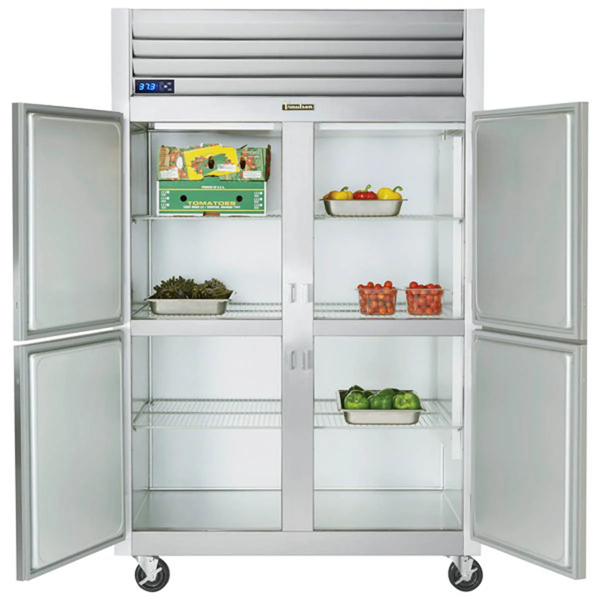 Traulsen G20047-032 52" Pass-Thru Refrigerator w/ 8 Half Solid Doors (right/right hinged), R290, 48.87 cu. ft.