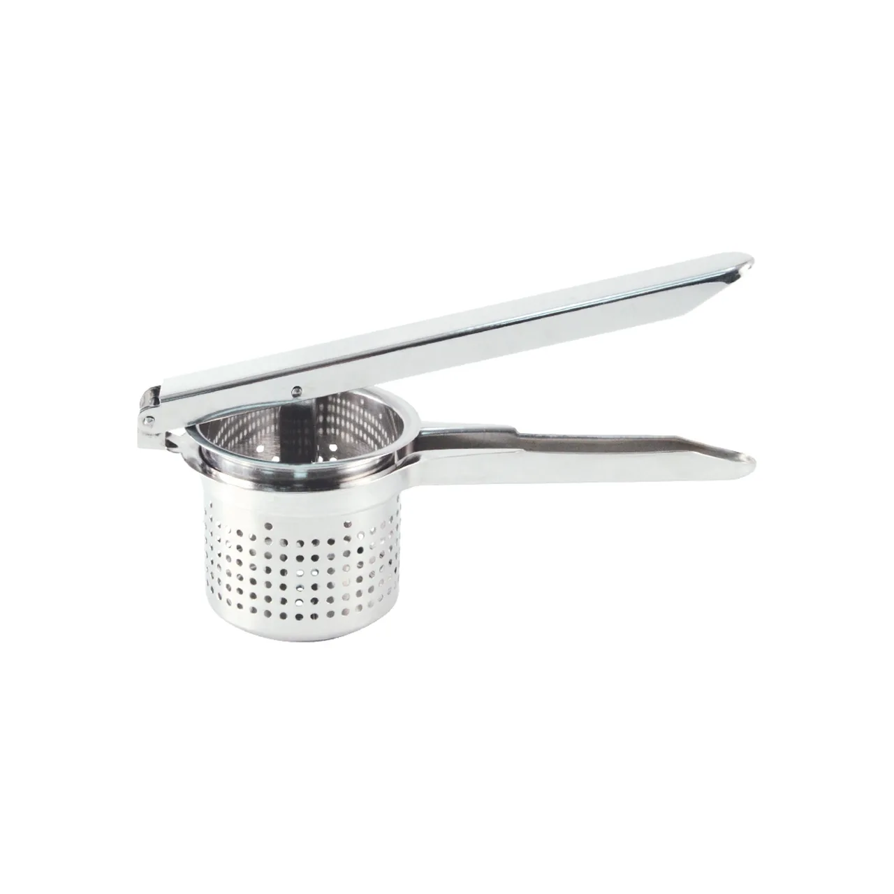 CAC China SPRC-R Potato Ricer, Stainless Steel, Round, Surrounding Mesh, Dishwasher Safe