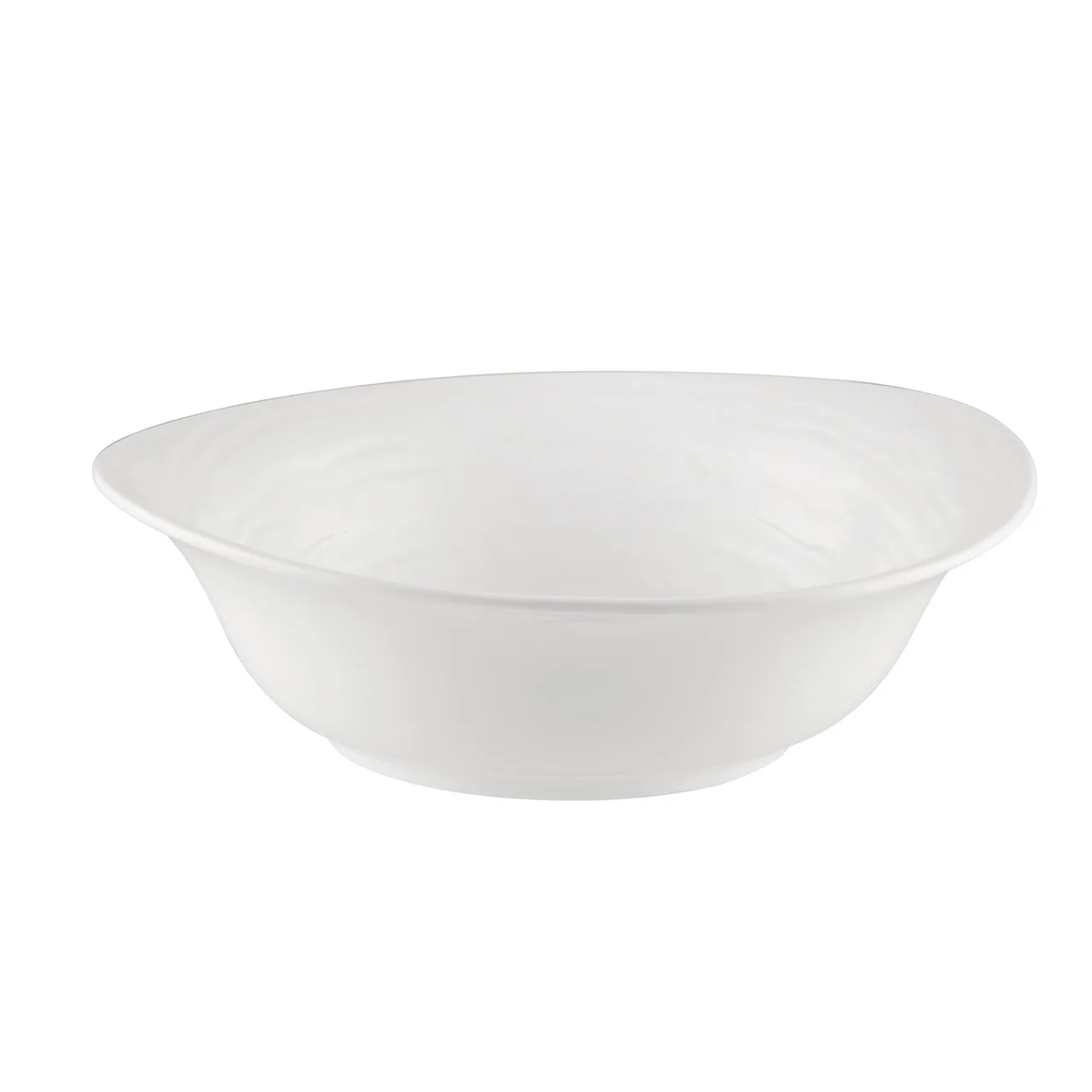 CACChina BHM-B10 Bahamas Bowl, 10" Round, 37.25 Oz, Embossed Porcelain, Bone White General - Dozen
