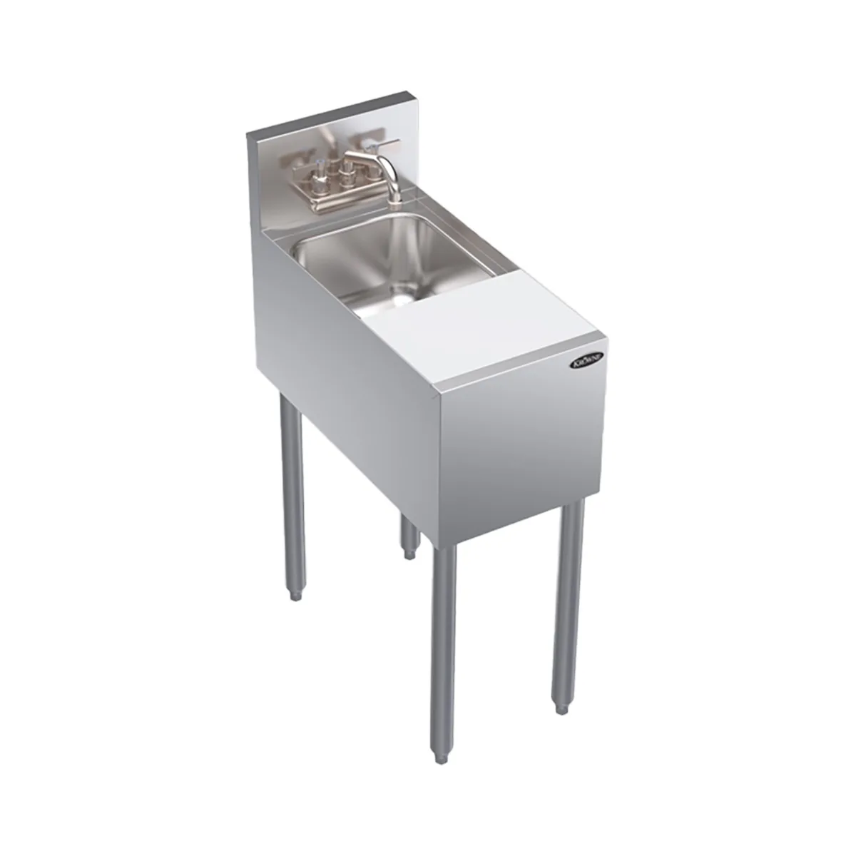 Krowne KR24-MC12 12" Underbar Sink Units, 1 Compartment without Drainboard