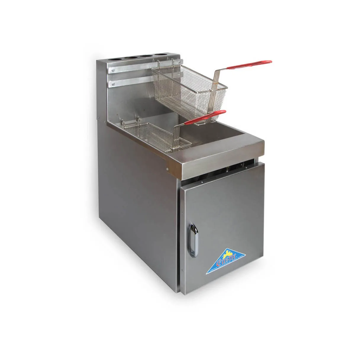 Comstock-Castle 10HC Full Pot Countertop Gas Fryer w/ 24 lbs Capacity, Thermostatic Controls