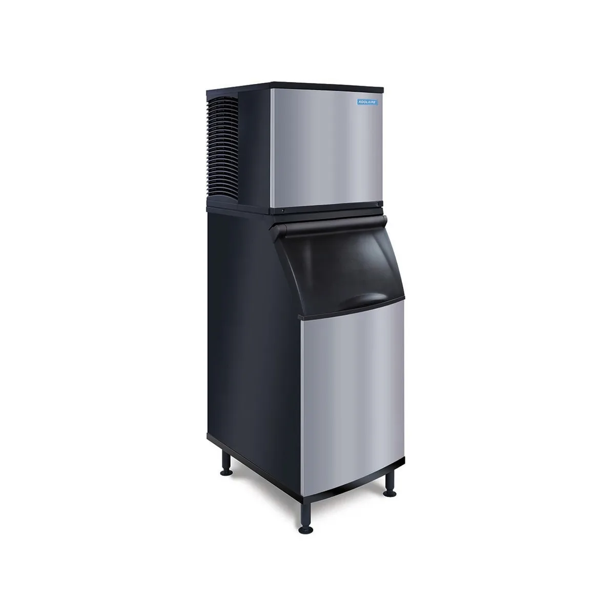 Koolaire KDT0420A/K420 Air Cooled Full Cube 440 lb Ice Machine with Bin, 383 lb Storage