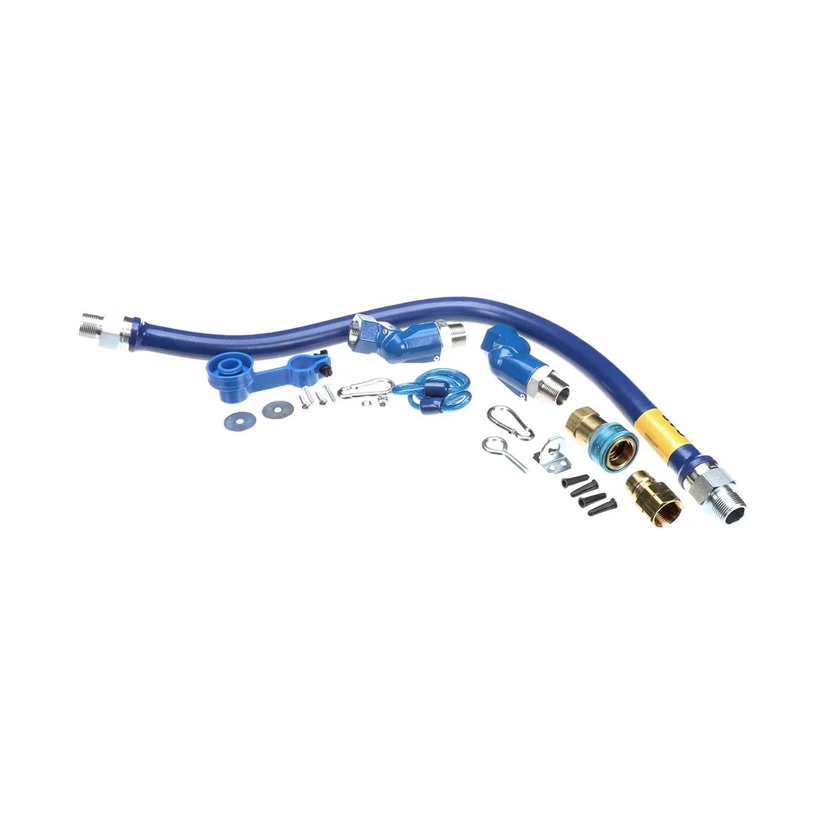 Dormont 1675BPQ2SR36 SnapFast 36" Gas Connector Kit w/ Double Swivel MAX, Restraining Cable 