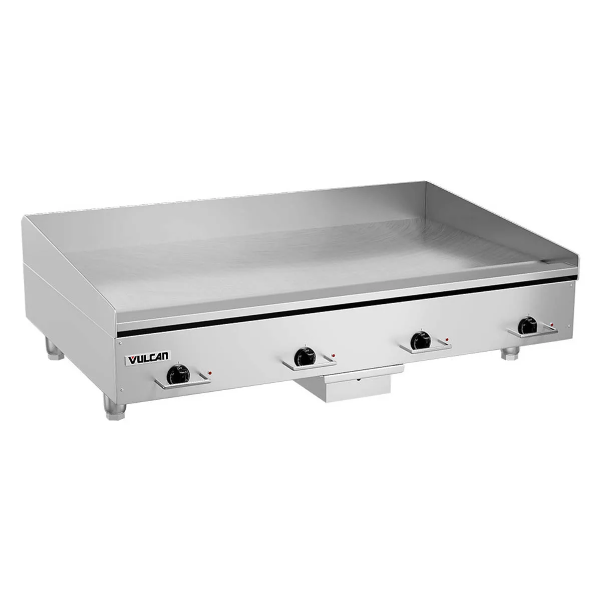 Vulcan HEG48E 48" Countertop Electric Griddle with 48" x 24" Surface, 1/2" Steel Plate, Thermostatic Controls