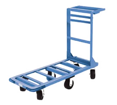 Winholt 550 Utility Cart, 18x51, Welded Steel Frame, Blue, Rubber Casters