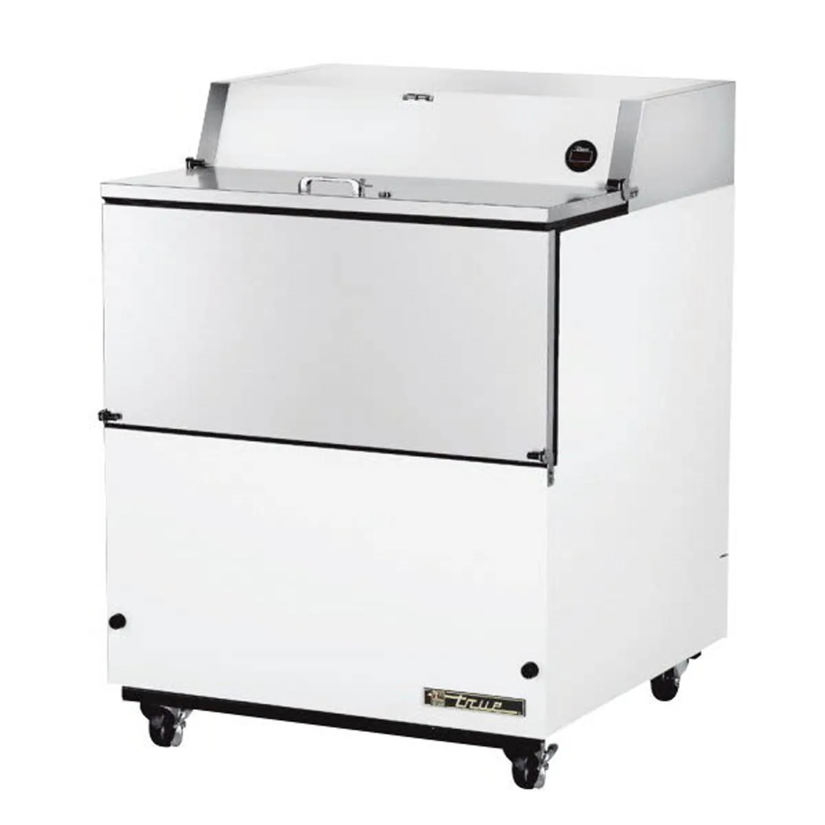 True TMC-34-HC 34" Single Sided Milk Cooler, Forced Air, 8 Crates Capacity