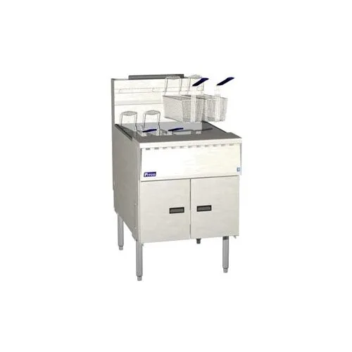 Pitco SGM24 Floor Model Gas Full Pot Fryer, 140-150 lbs Oil Capacity, Solid State Controls, 165.000 BTU