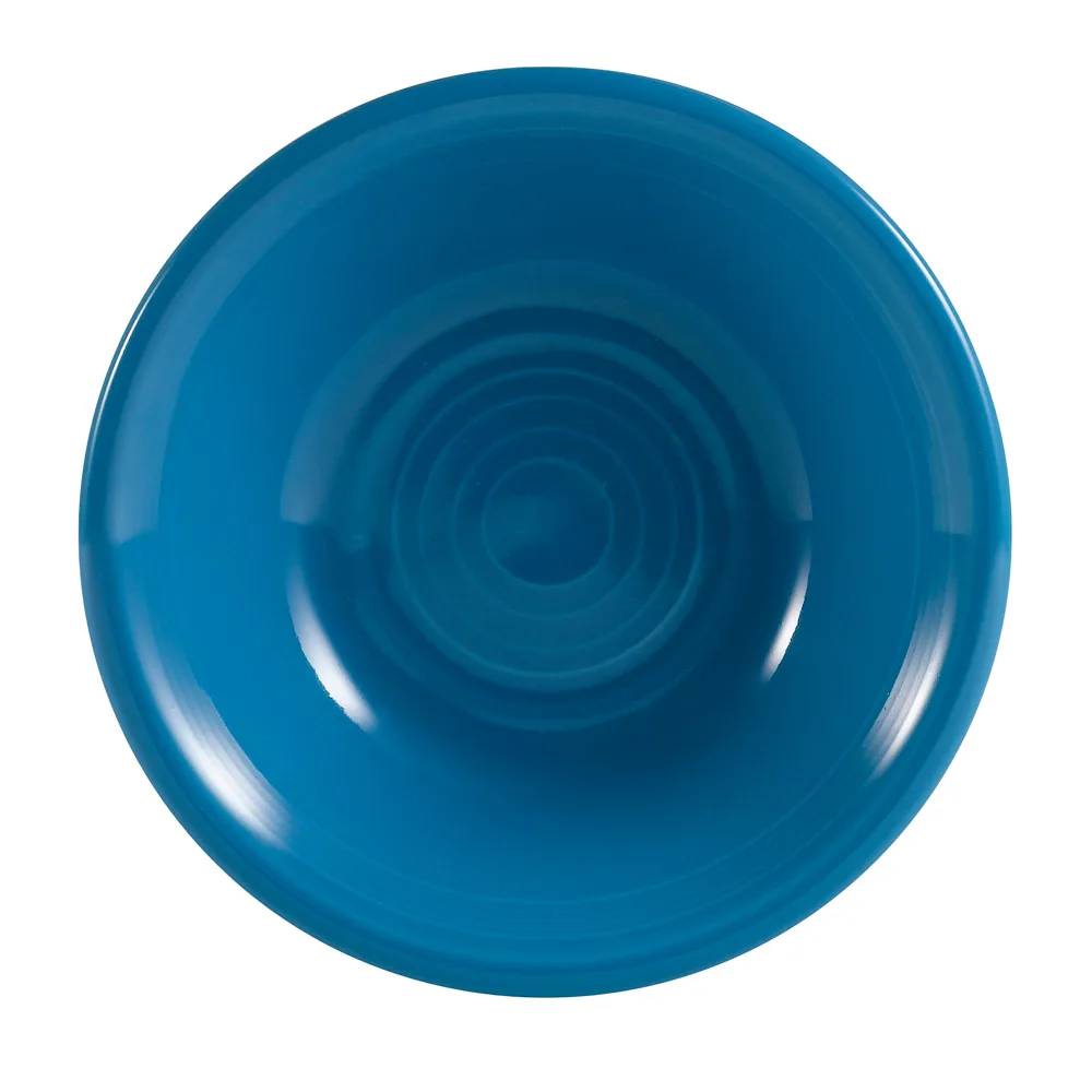 CAC China TG-32-PCK Tango Fruit Dish – 4" Round, 3.5 oz, Porcelain, Peacock Embossed, 1 1/8" H – 1 Dozen