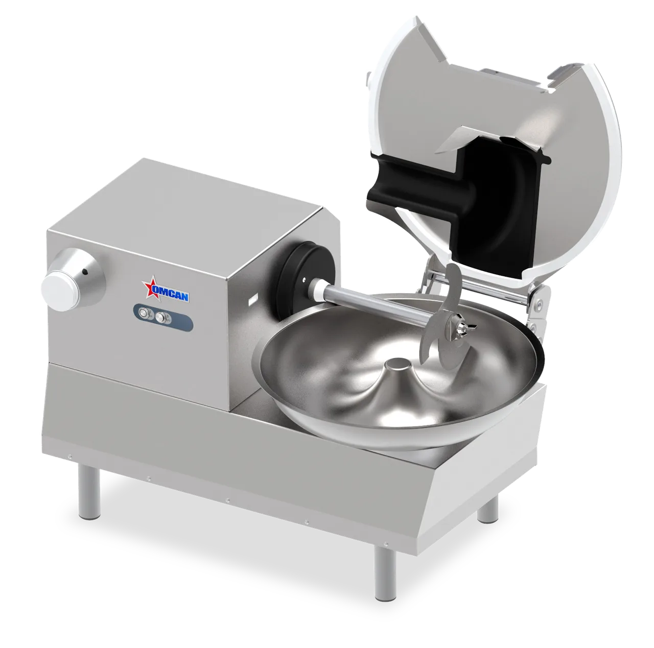 Omcan USA 47776 (Fp-It-0012) Bowl Cutter, Horizontal, 20 Lb. Bowl Capacity