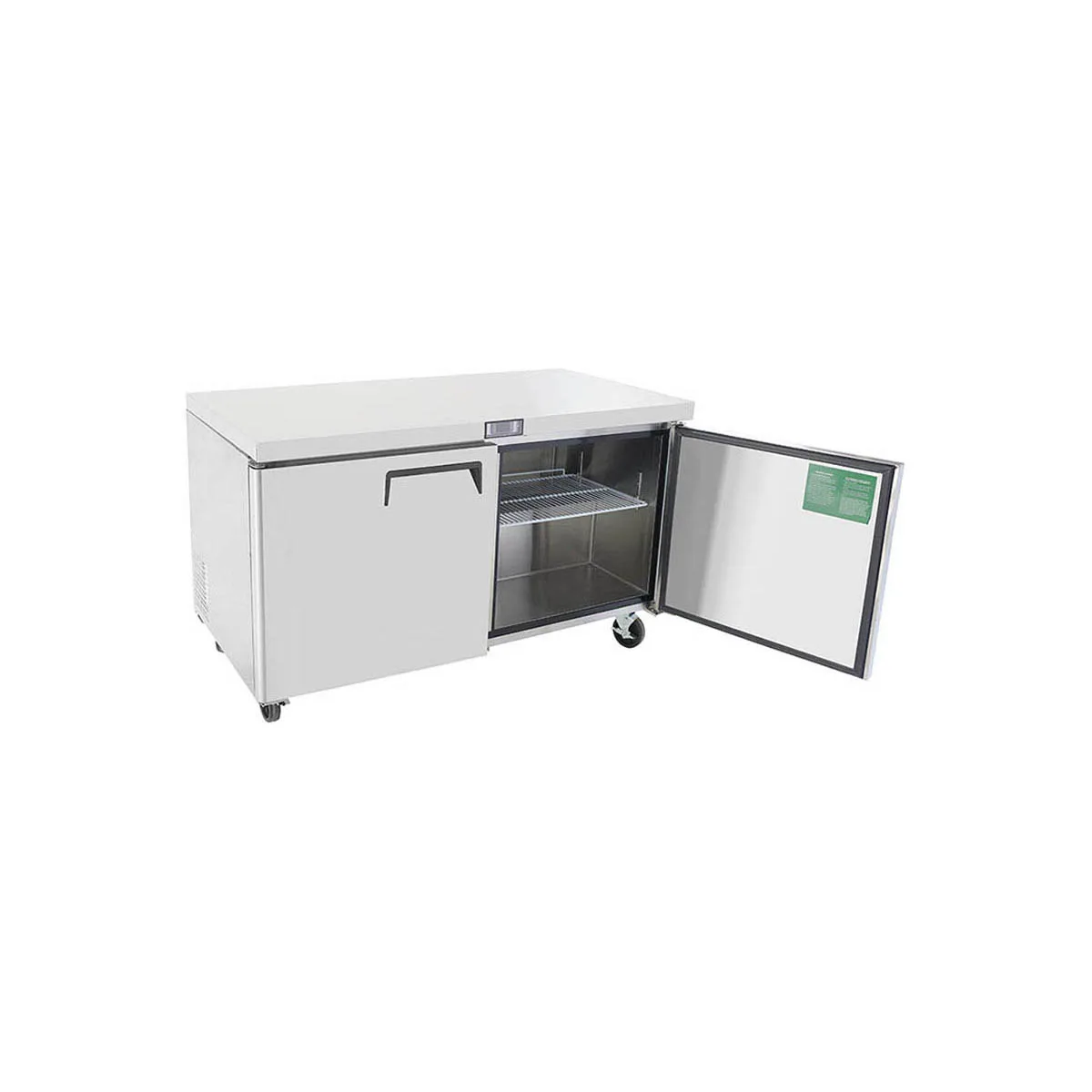 Atosa USA MGF8407GR 60" 2-Section Undercounter Freezer w/ 2 Doors, 17.2 cu. ft.