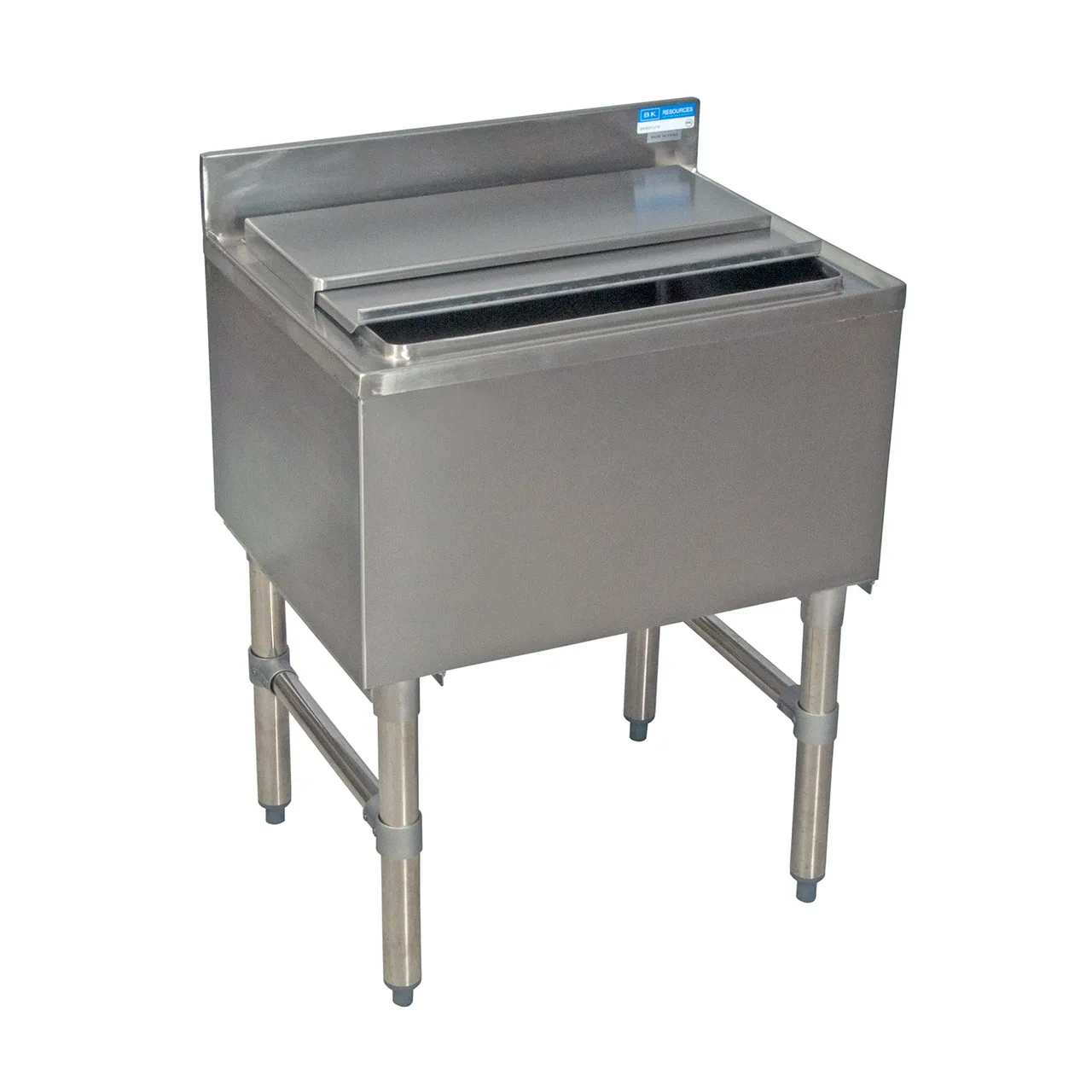 BK Resources UB4-21-IB24 24" Underbar Ice Bin / Cocktail Unit, 80 lbs Capacity