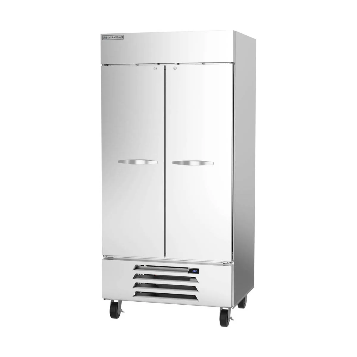 Beverage Air HBF35HC-1 39" Two Section Reach-In Freezer w/ 2 Solid Doors, Stainless Steel, 35 cu. ft.