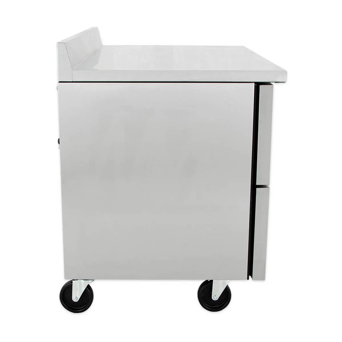 True TWT-48D-4-HC 48" 2-Section Worktop Refrigerator w/ 4 Drawers, Rear Mounted