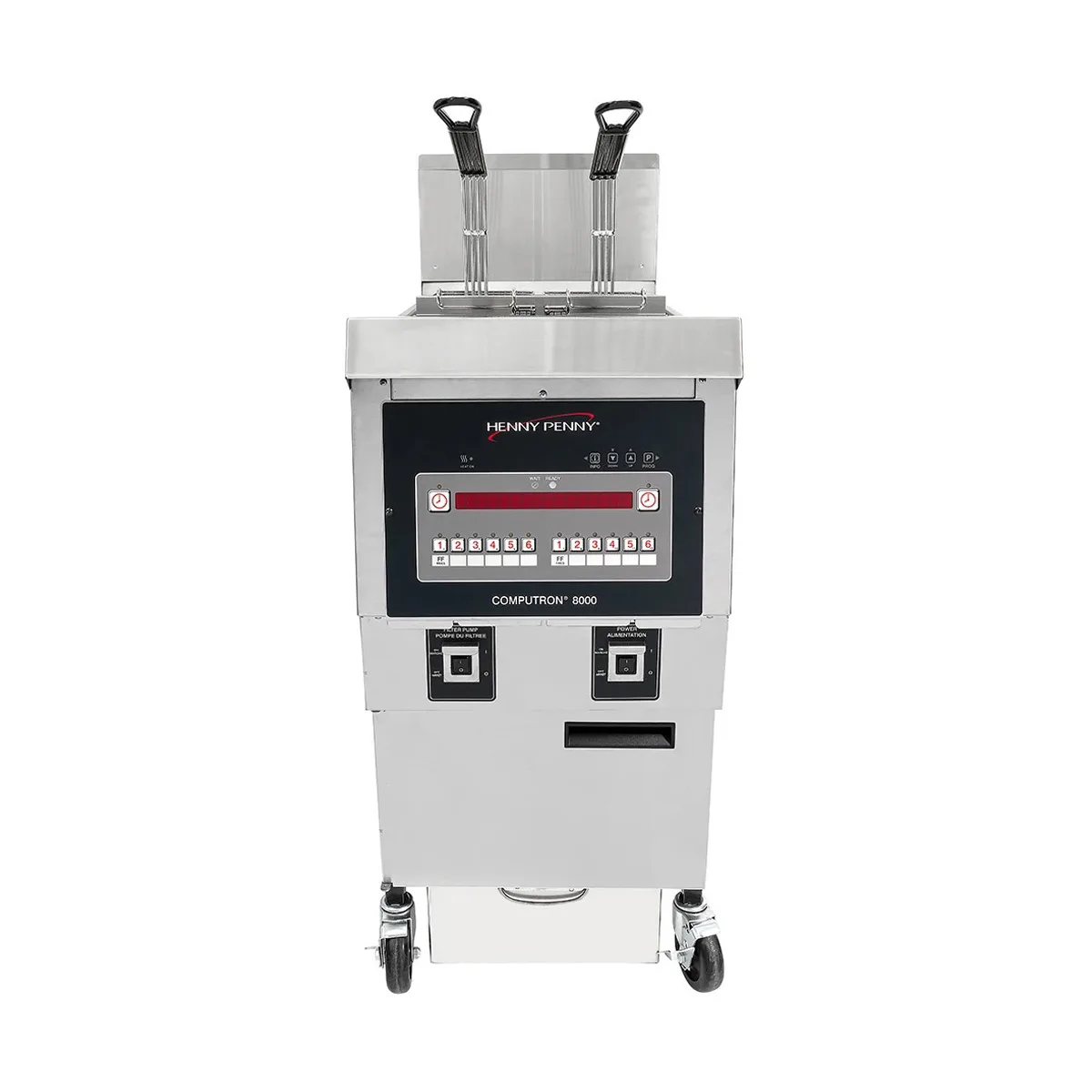Henny Penny OFG321.01 17" Full Pot Floor Model Gas Fryer, Natural Gas, 65 lbs, 85.000 BTU