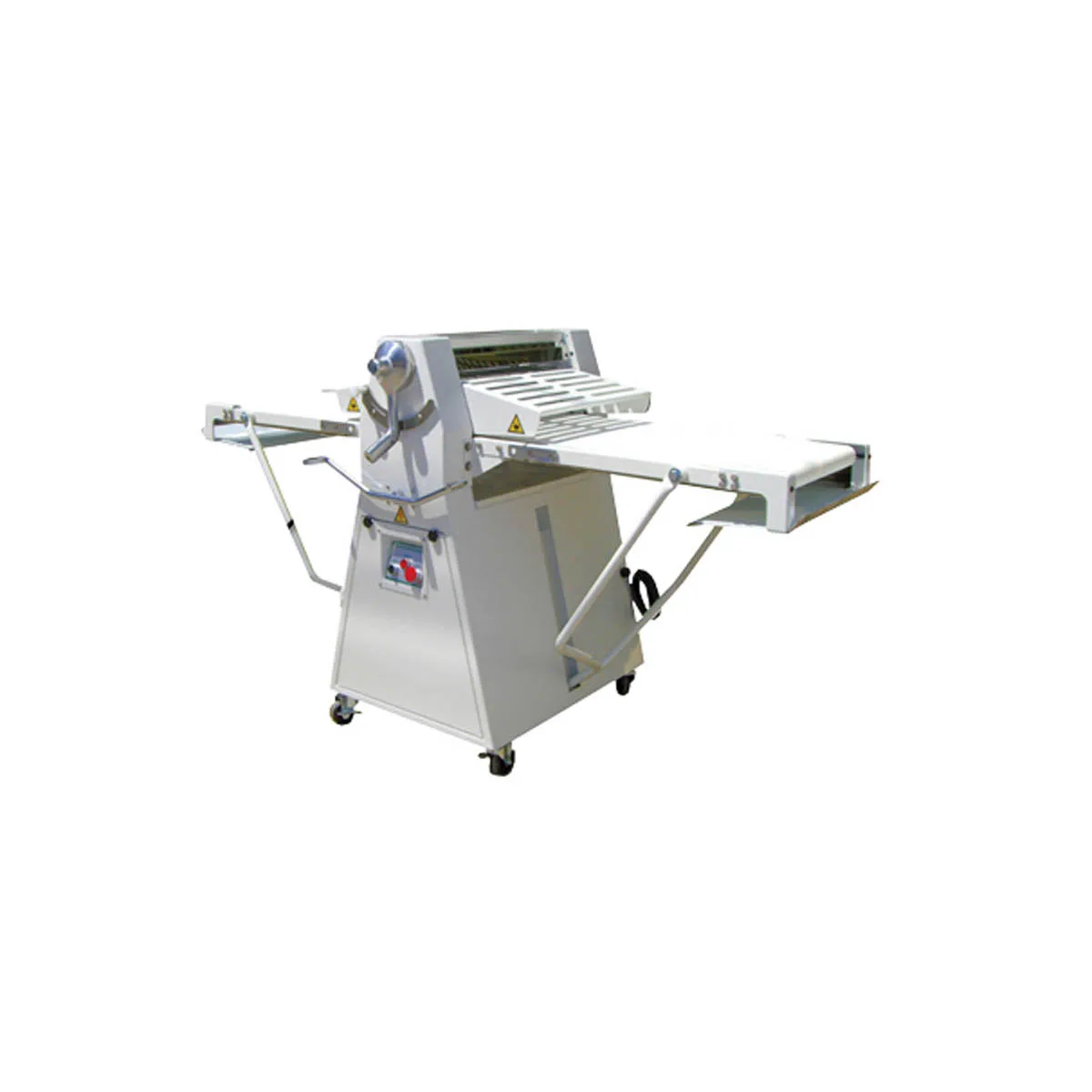 DoughXpress DXP-FRS03 Floor Model Reversible Dough Sheeter, 25"x 95" Conveyor Size, 1 Hp