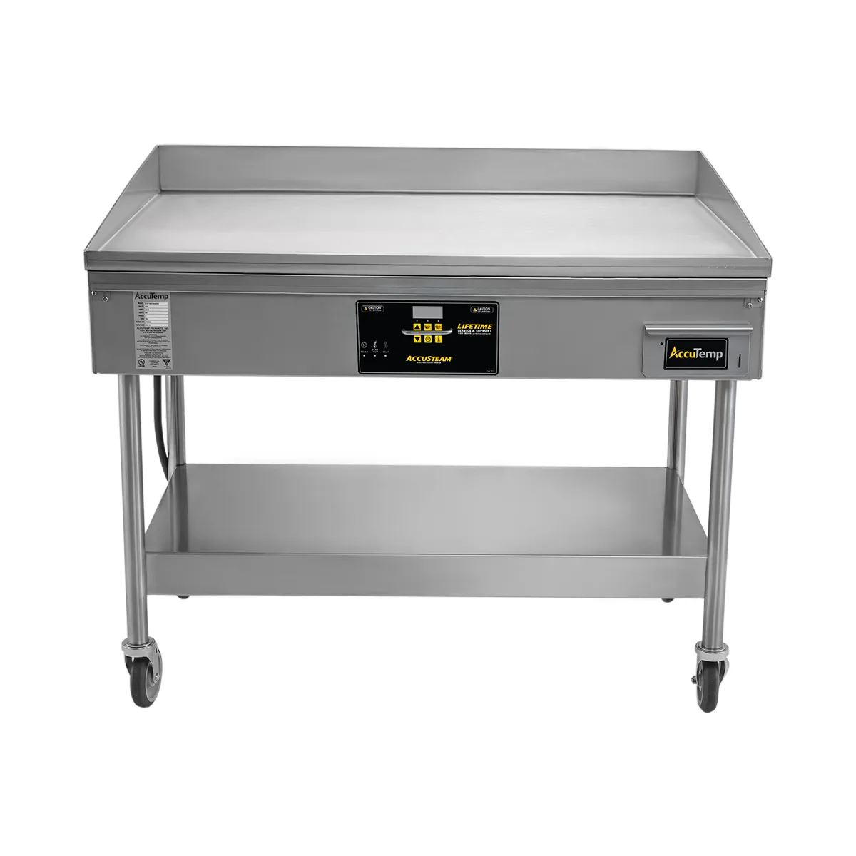 AccuTemp EGF2083A4850-S2 48" Countertop Electric Griddle with Stand Base, 48" x 30" Surface, 208v