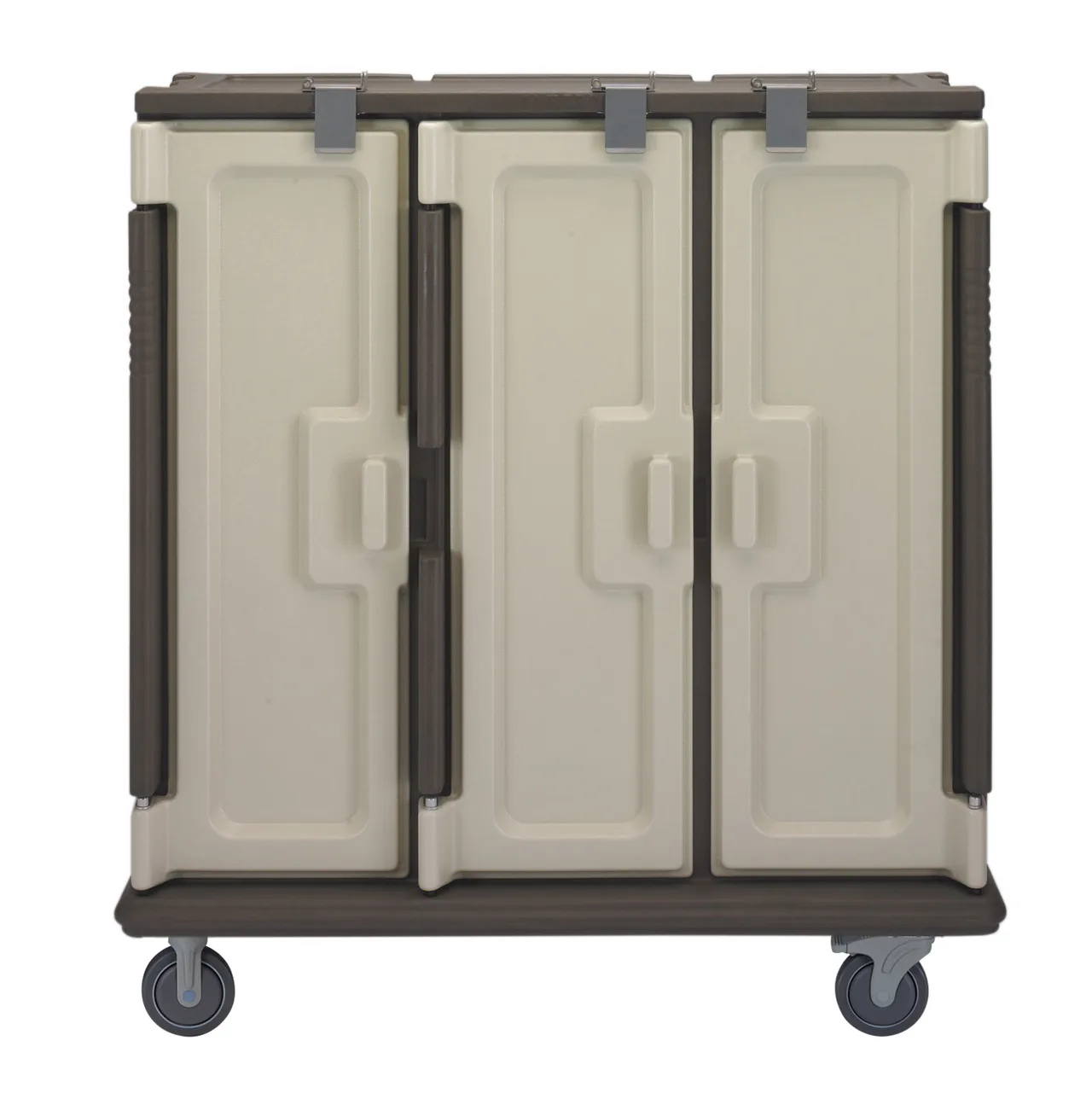 Cambro MDC1411T60194 Granite Sand 60 Tray Insulated Meal Delivery Cart