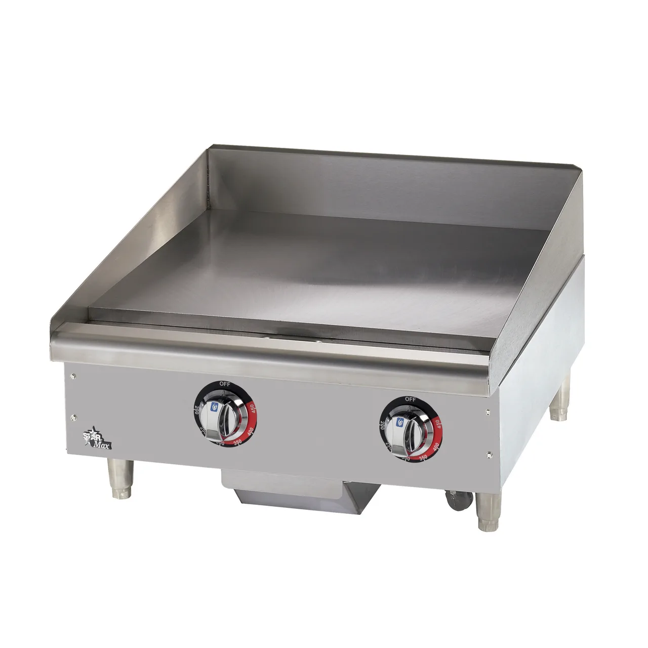 Star 524TGF 24" Countertop Electric Griddle with 24" x 20.75" Surface, Steel Plate, Thermostatic Controls