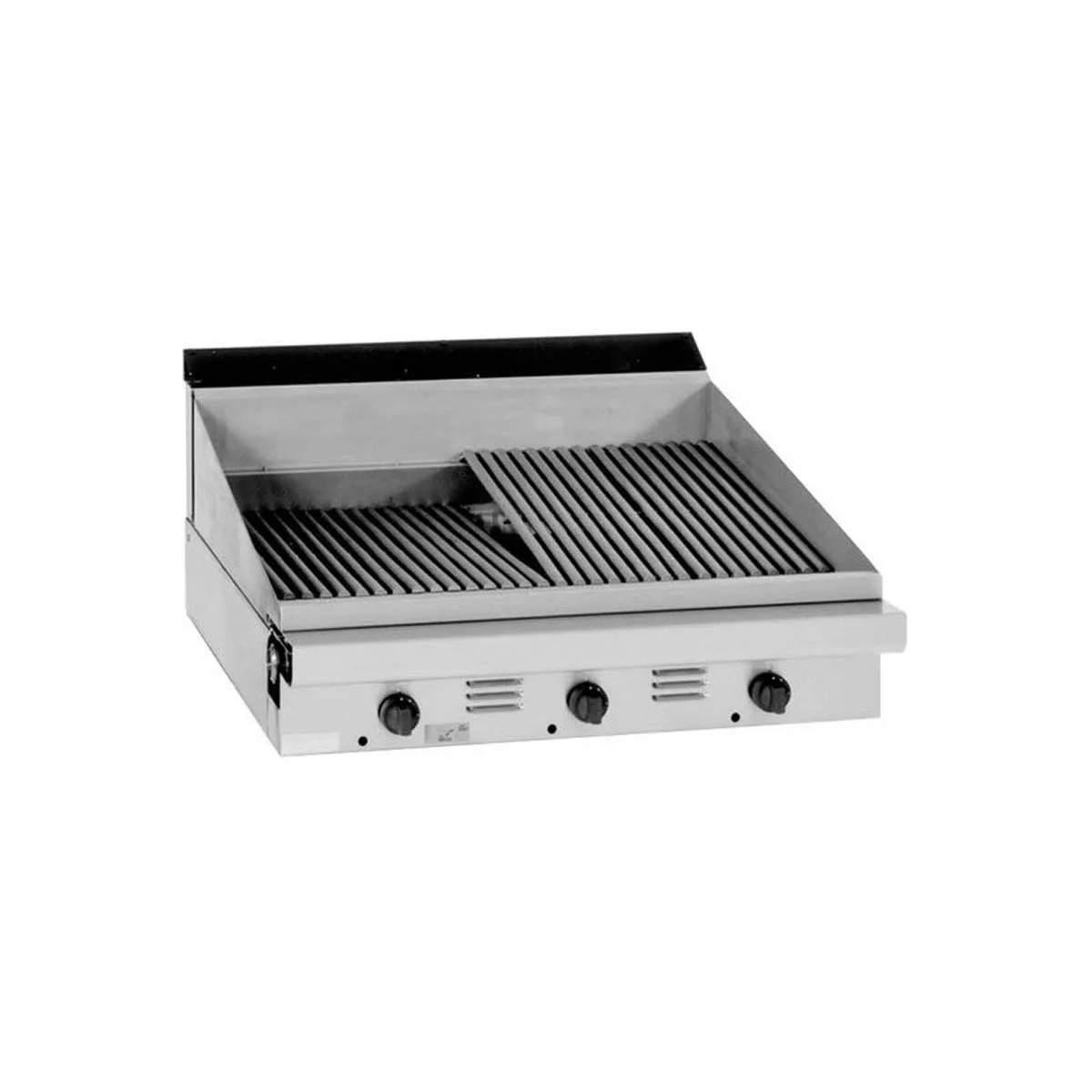 Garland US Range MST17BT Gas 16"-17" Heavy Duty Range w/ 17" Briquette Charbroiler, Modular Base, 45.000 BTU