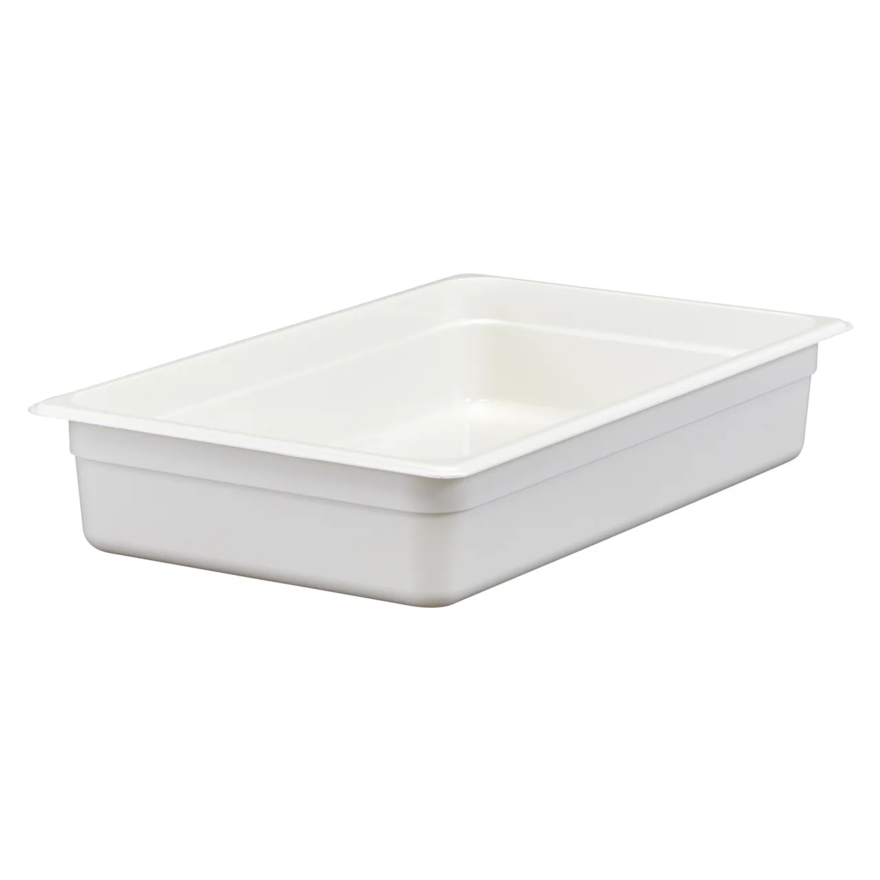 Cambro 14CW148 Full‑Size 13.7‑Quart 4" Deep Polycarbonate Food Pan, White, NSF‑Approved
