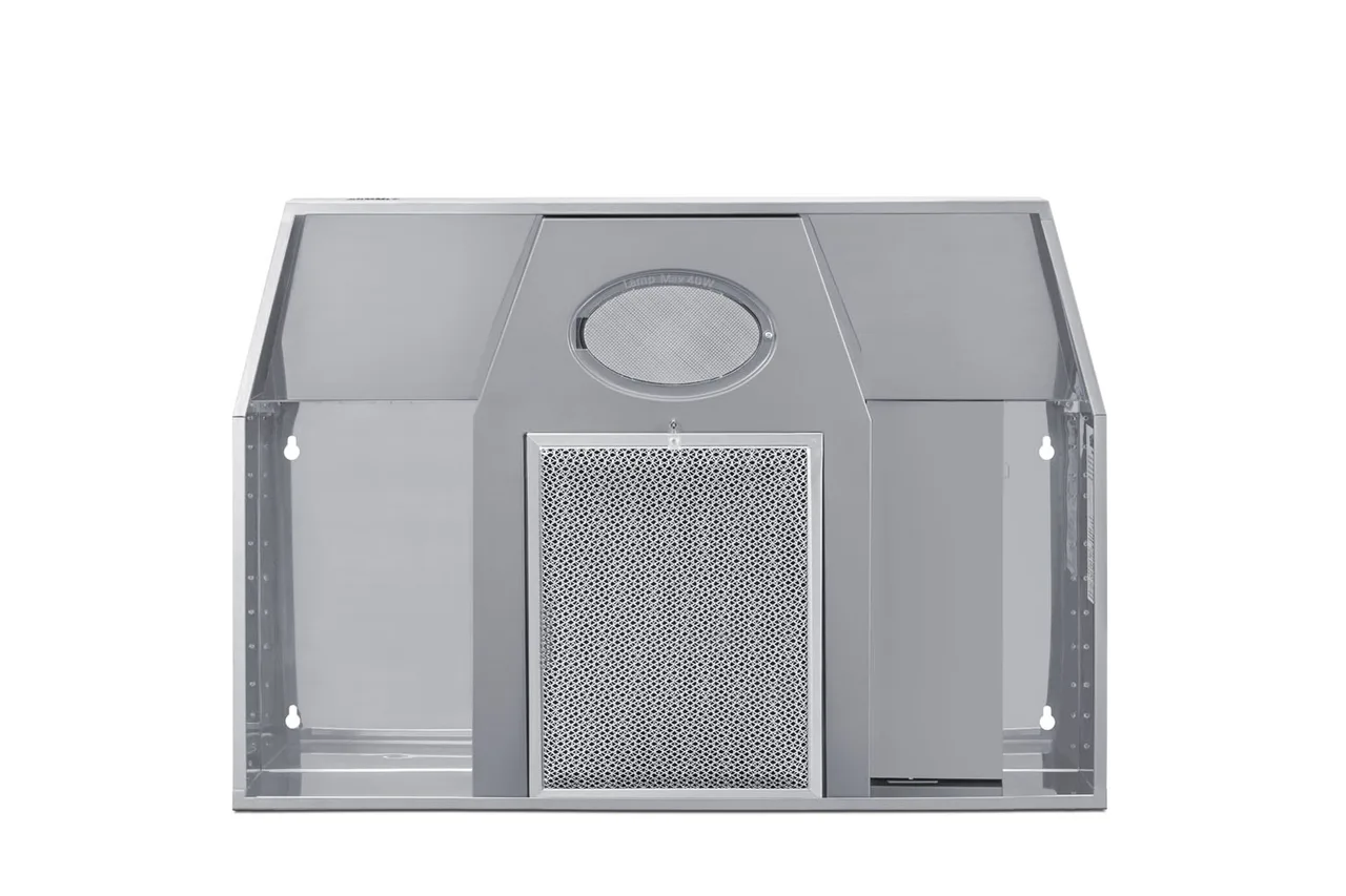 Summit H24RSSADA Range Hood, 24" Stainless Steel, Two‑Speed Fan, Grease Filter, ADA, ETL, Top/Rear Exhaust