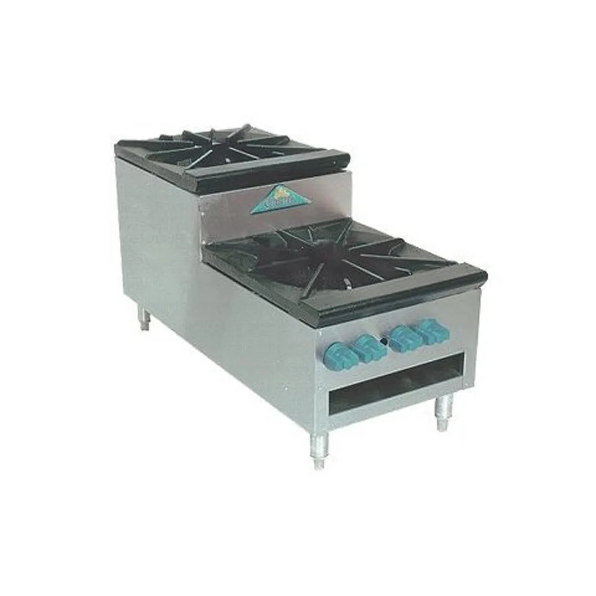 Comstock-Castle SUCSP18 18" Gas Stock Pot Range, (2) Three Ring Burners w/ Step-Up, 220.000 BTU