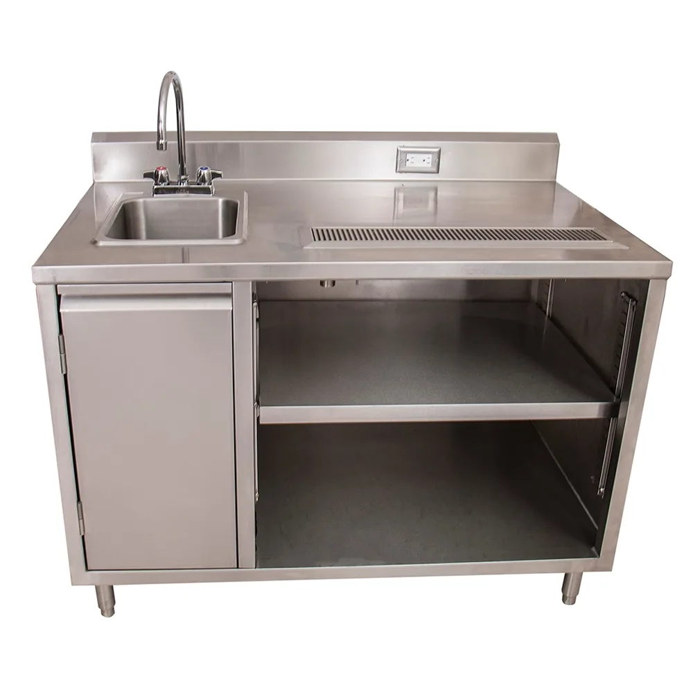 BK Resources BEVT-3048L Beverage Table, 48"W X 30"D