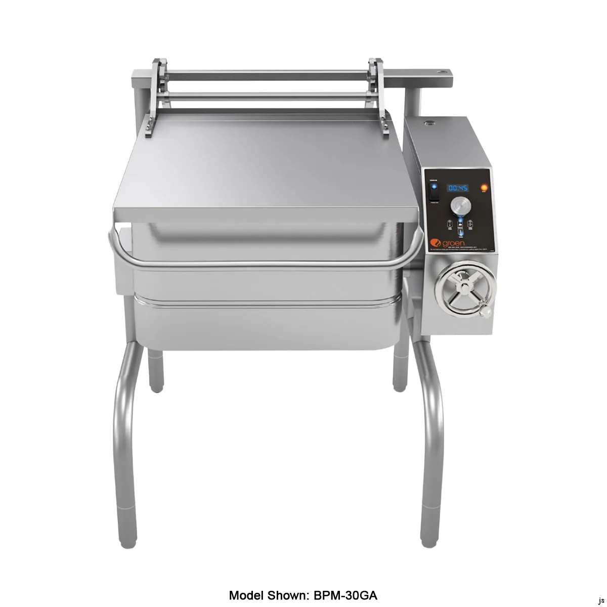 Groen BPM-30GC2T 30 Gallon Gas Tilt Skillets Braising Pan, Cook2Temp Controls, 104.000 BTU