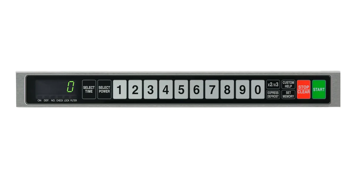 Sharp R-CD1200M 1200W TwinTouch™ Commercial Microwave Oven, 0.75 Cu. Ft., Stainless Steel, 120V
