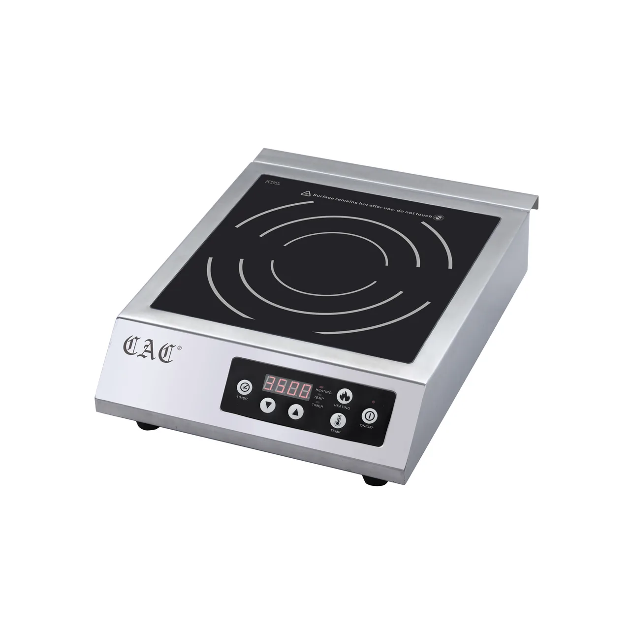 CACChina ELIC-1200G Single Burner Countertop Induction Range, Schott Ceran® Glass Surface